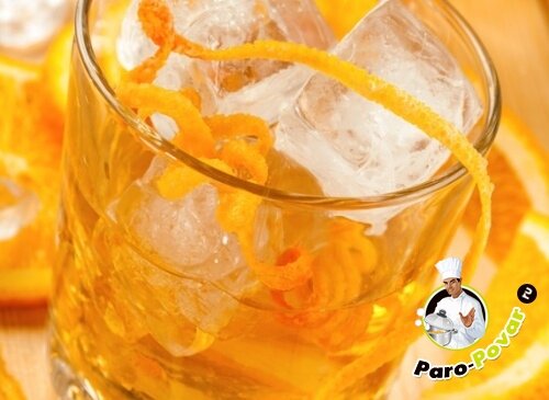 Ароматный напиток из апельсиновых корок фото