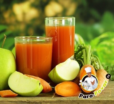 Полезный напиток – смузи из яблок и моркови