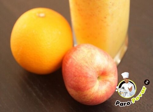 Нежный витаминный апельсиново-яблочный смузи